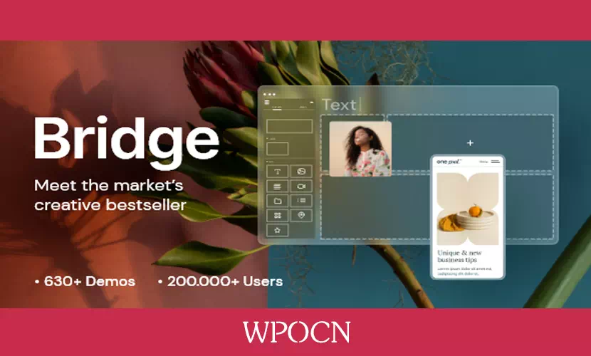 Bridge英文版主题 – 创意多用途WordPress主题-糖果博客