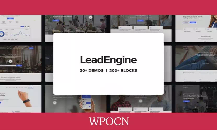 LeadEngine英文版主题 – 带页面构建器多用途WordPress主题-糖果博客
