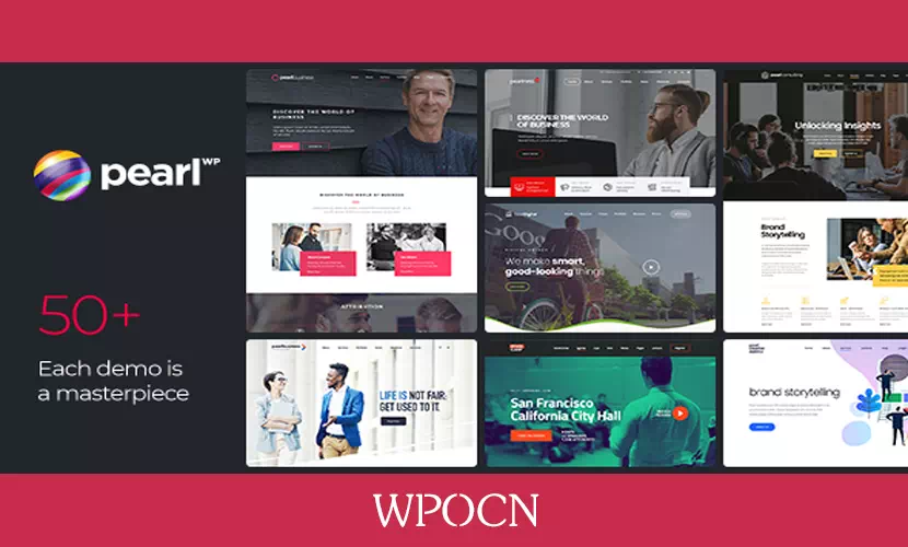 Pearl英文版主题 – 企业业务WordPress主题-糖果博客