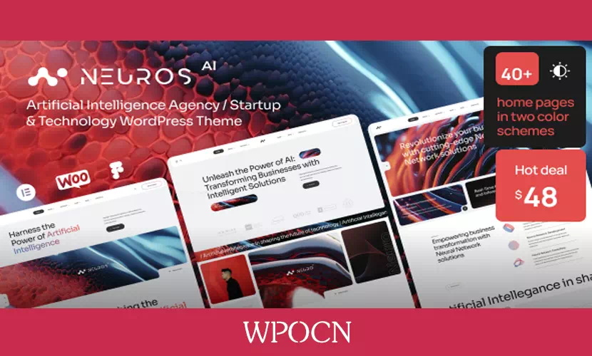 Neuros英文版主题 – 人工智能机构与技术WordPress主题-糖果博客