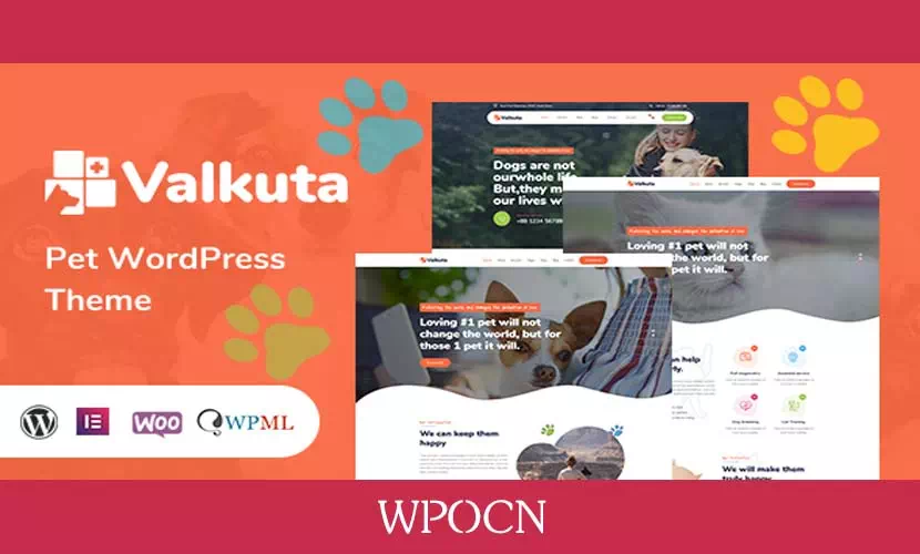 Valkuta英文版主题 – 宠物WordPress主题-糖果博客