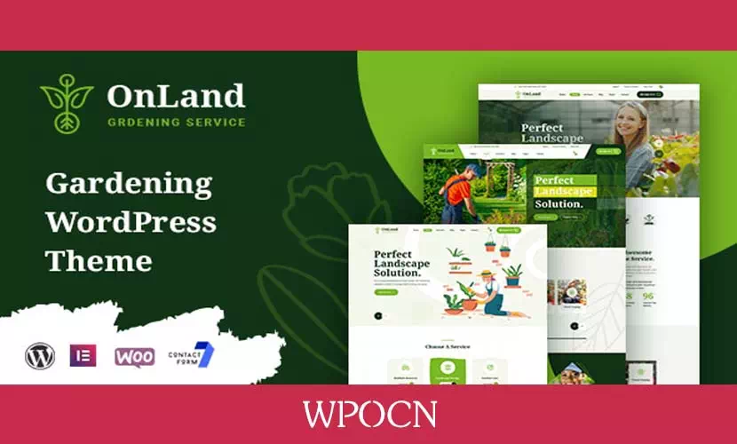 OnLand英文版主题 – 园艺WordPress主题-糖果博客