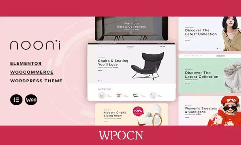 Nooni英文版主题 – 家具和时尚WordPress主题-糖果博客