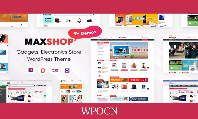 MaxShop英文版主题 – 电子商务WordPress主题-糖果博客