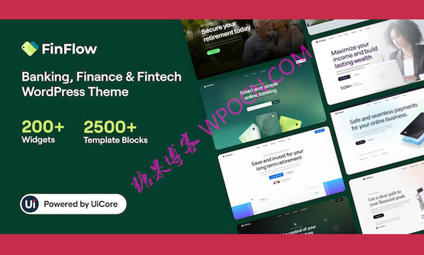 FinFlow英文版主题 – 银行、金融和金融科技WordPress主题-糖果博客