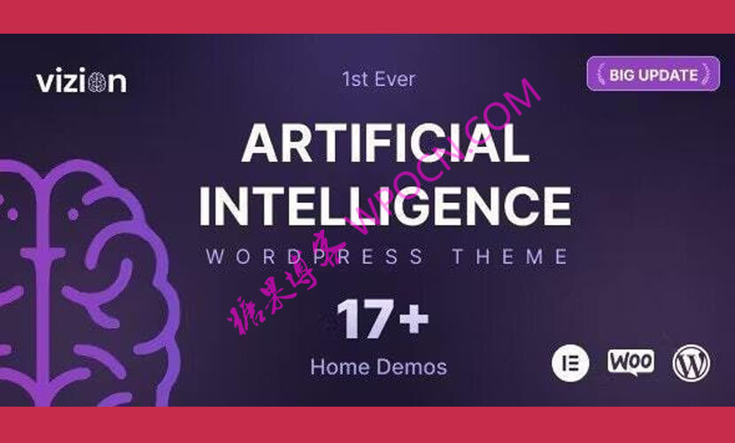 Vizion英文版主题 - 人工智能 AI WordPress主题-糖果博客