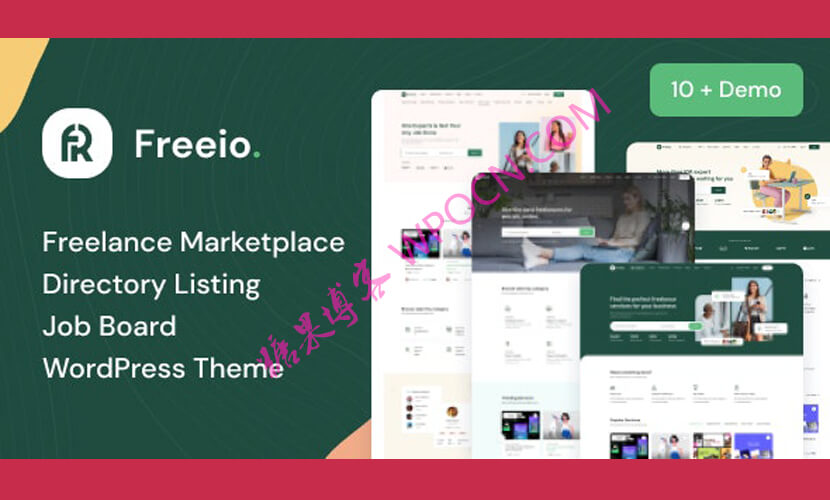 Freeio英文版主题 – 自由职业产品展示WordPress主题-糖果博客