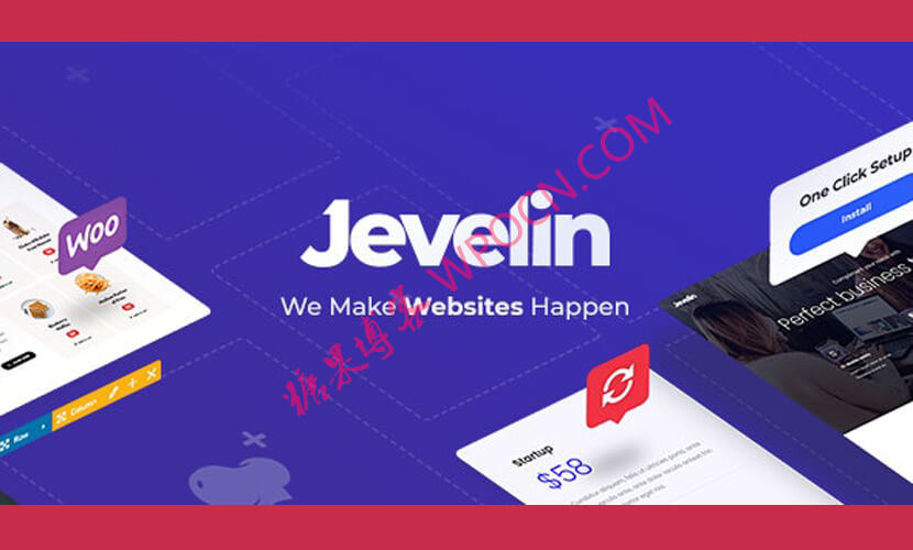 Jevelin英文版主题 - 多用途响应式WordPress AMP主题-糖果博客