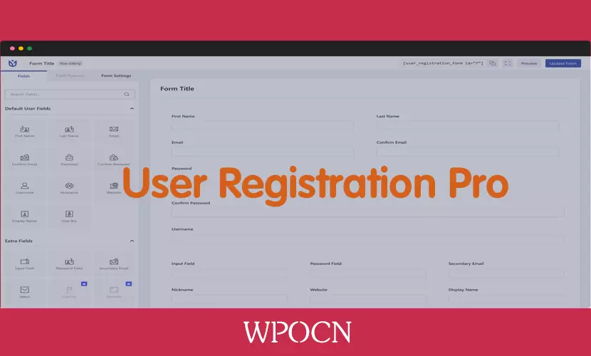 User Registration Pro英文版插件 - 前端注册登录插件-糖果博客