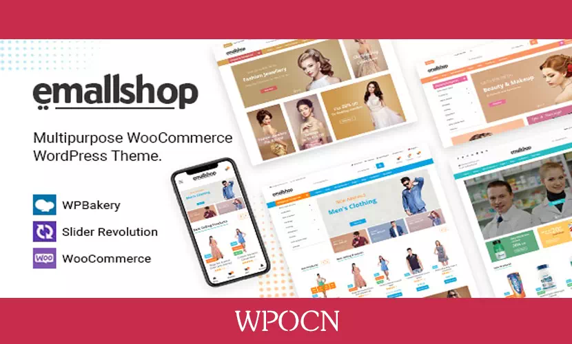 EmallShop英文版主题 – 响应式在线商店WordPress主题-糖果博客