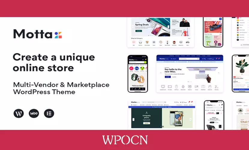 Motta英文版主题 – 多供应商和市场WordPress主题-糖果博客