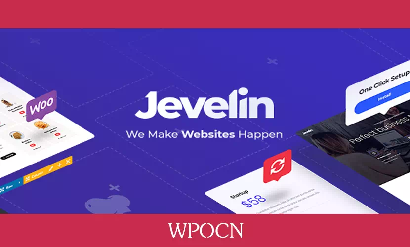 Jevelin英文版主题 – 多用途响应式WordPress AMP主题-糖果博客