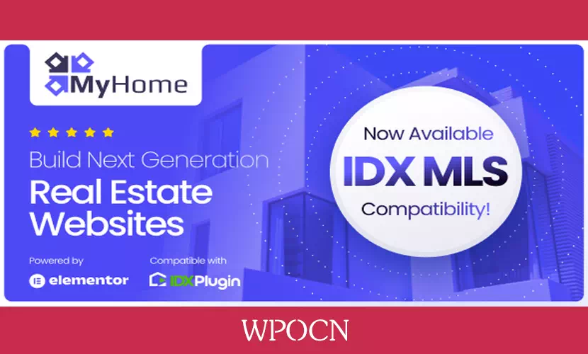 MyHome英文版主题 – 房地产WordPress主题-糖果博客