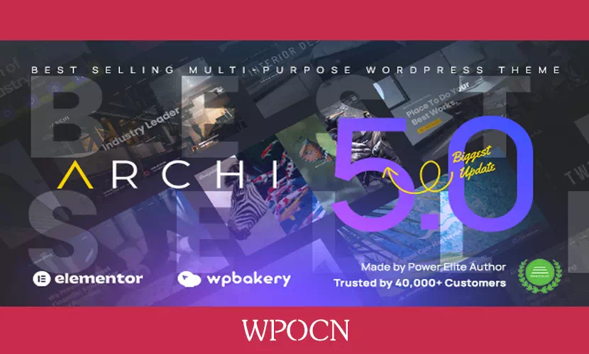 Archi英文版主题 – 室内设计WordPress主题-糖果博客