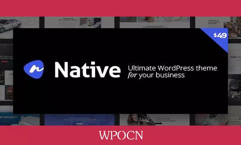 Native英文版主题 - 时尚多功能创意WordPress主题-糖果博客