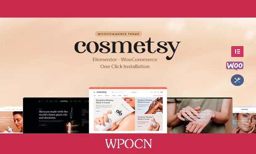 Cosmetsy英文版主题 - 美妆化妆品店WordPress主题-糖果博客