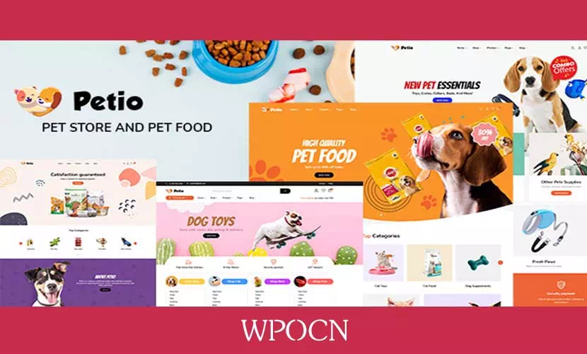 Petio英文版主题 - 宠物店WordPress主题-糖果博客