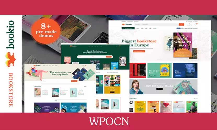 Bookio英文版主题 – 书店WordPress主题-糖果博客