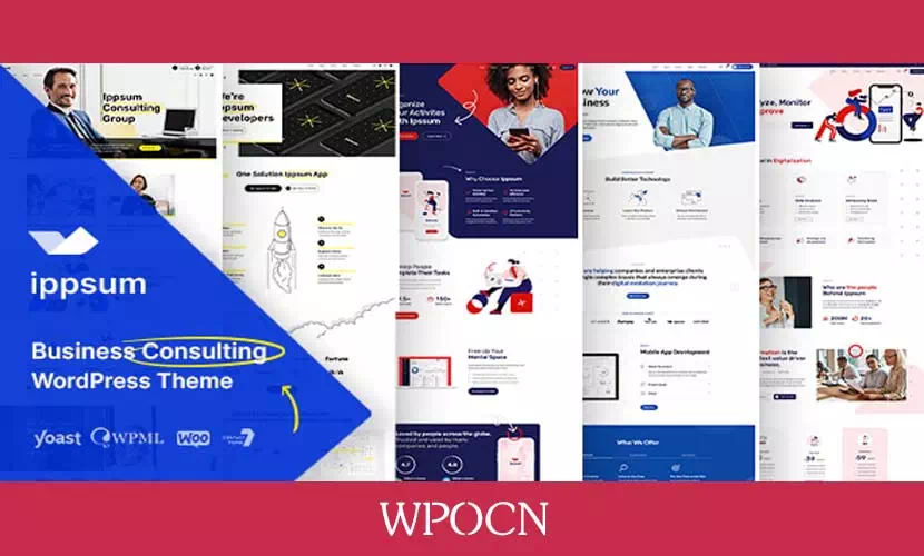 Ippsum英文版主题 – 多用途商务咨询WordPress主题-糖果博客