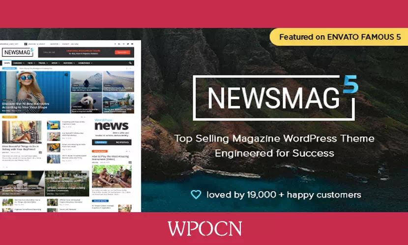 Newsmag英文版主题 - 报纸与杂志WordPress主题-糖果博客