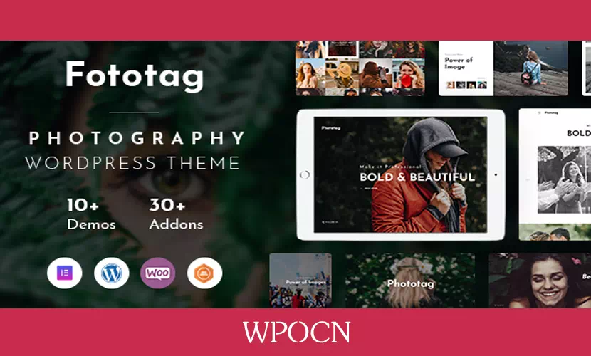 Fototag英文版主题 – 摄影WordPress主题-糖果博客