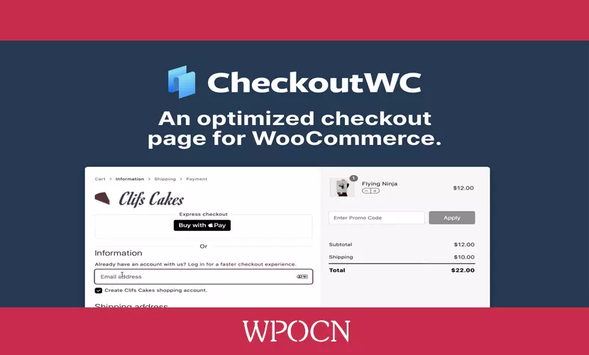 CheckoutWC 英文版插件 – 产品购物车样式和结帐页面插件-糖果博客