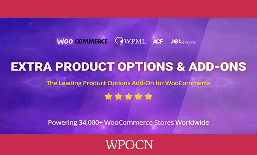 Extra Product Options & Add-Ons for WooCommerce英文版插件 - 额外产品选项和扩展插件-糖果博客