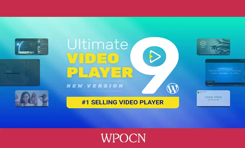 Ultimate Video Player WordPress & WooCommerce Plugin英文版插件  - 视频播放器插件-糖果博客