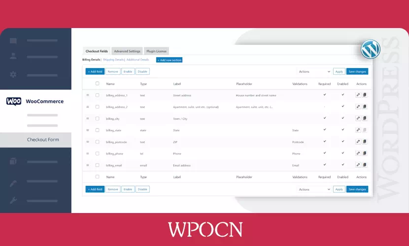 WooCommerce Checkout Field Editor Pro英文版插件 - 结帐字段编辑器插件-糖果博客