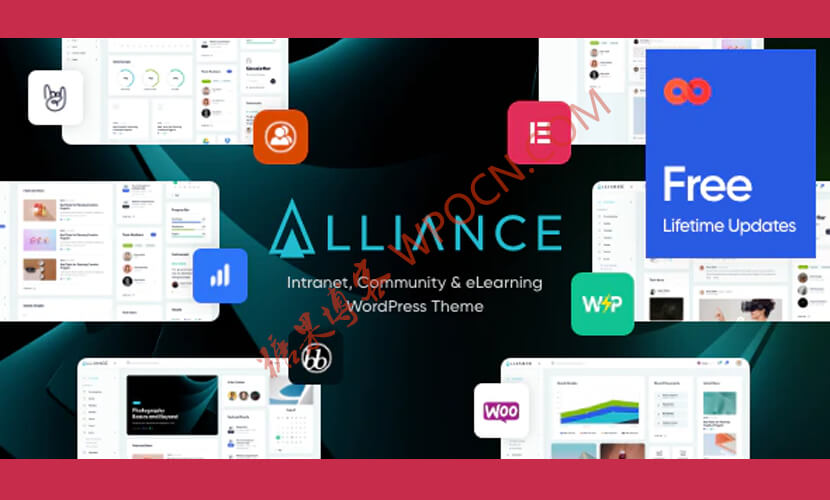 Alliance英文版主题 - 内联网/外联网WordPress主题-糖果博客