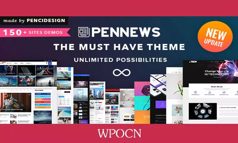 PenNews英文版主题 - 多用途 AMP WordPress 主题-糖果博客