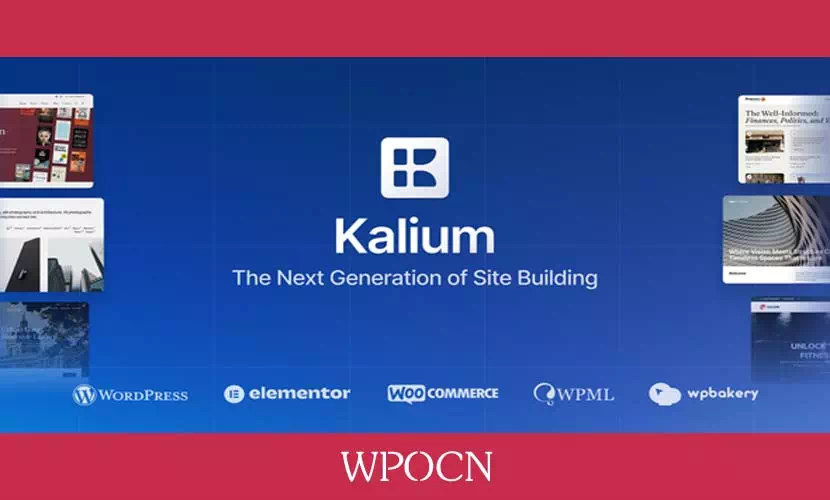 Kalium英文版主题 - 多用途商城WordPress主题-糖果博客