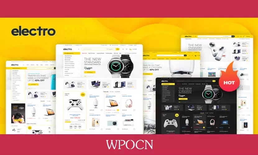 Electro英文版主题 - 电子商店WordPress主题-糖果博客