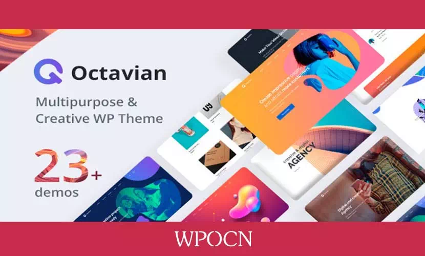 Octavian英文版主题 - 创意多用途WordPress主题-糖果博客