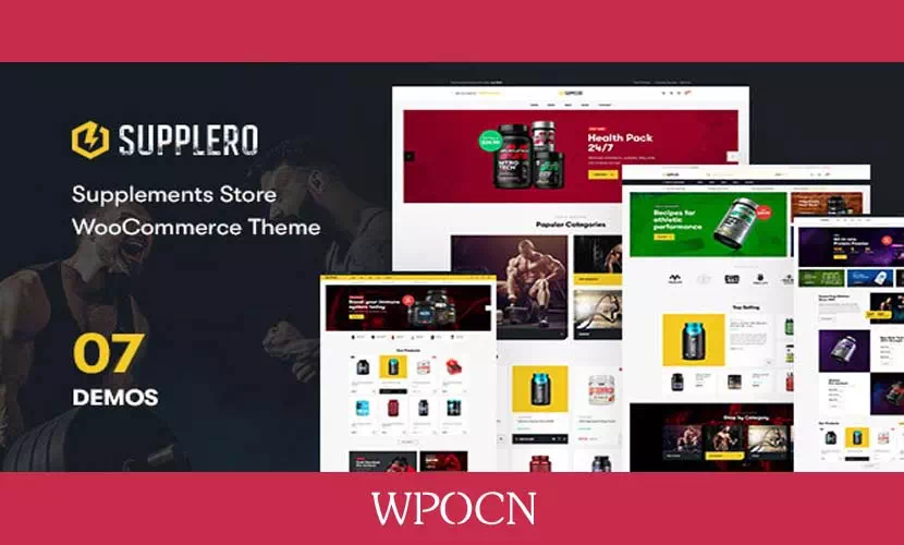 Supplero英文版主题 - 健康与营养补充剂WordPress主题-糖果博客
