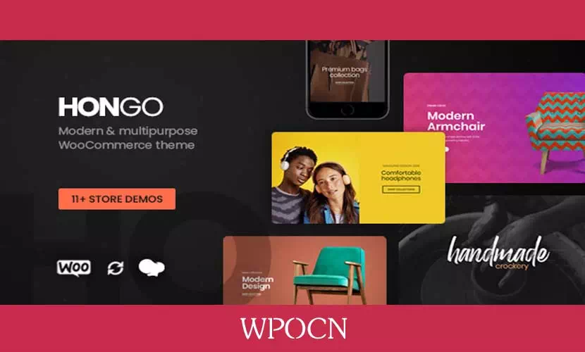 Hongo英文版主题 - 现代和多用途商城WordPress主题-糖果博客