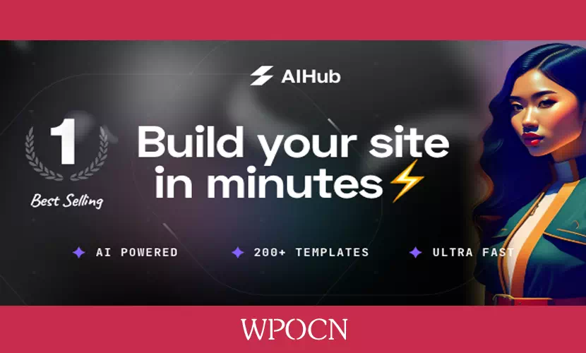 AI Hub英文版主题 - 创业与技术WordPress主题-糖果博客