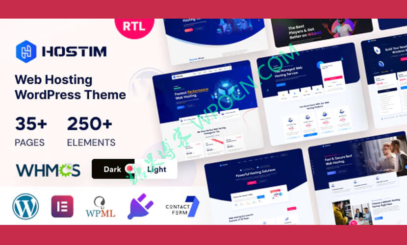 Hostim英文版主题 – WHMCS虚拟主机WordPress主题-糖果博客