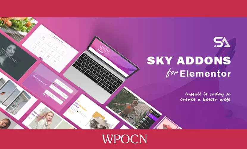 Sky Addons Pro英文版插件 - Elementor扩展插件-糖果博客