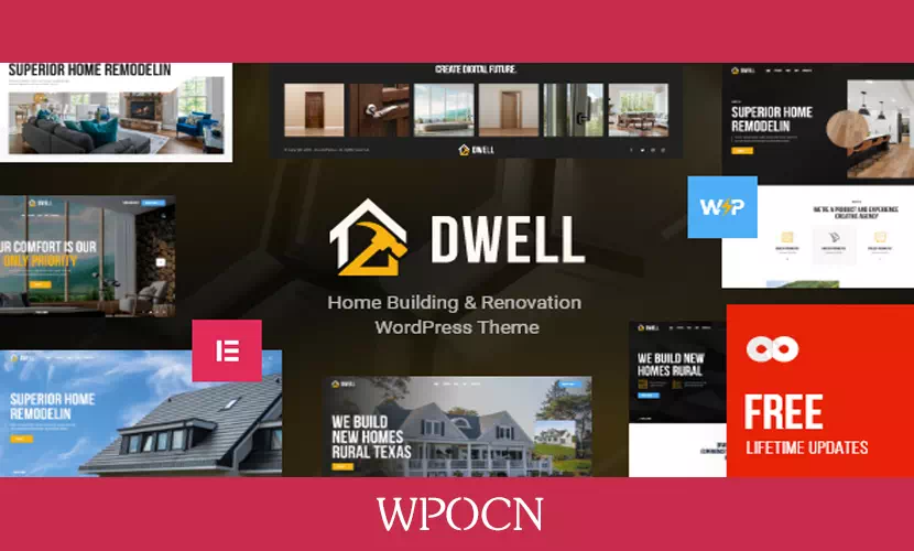 Dwell英文版主题 - 房屋修理和家居装修WordPress主题-糖果博客