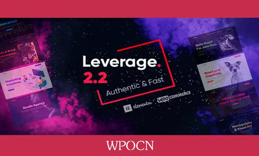 Leverage英文版主题 – 创意机构和数字机构WordPress主题-糖果博客