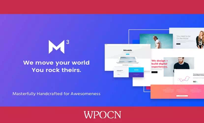 Movedo英文版主题 - 响应式多用途WordPress主题-糖果博客