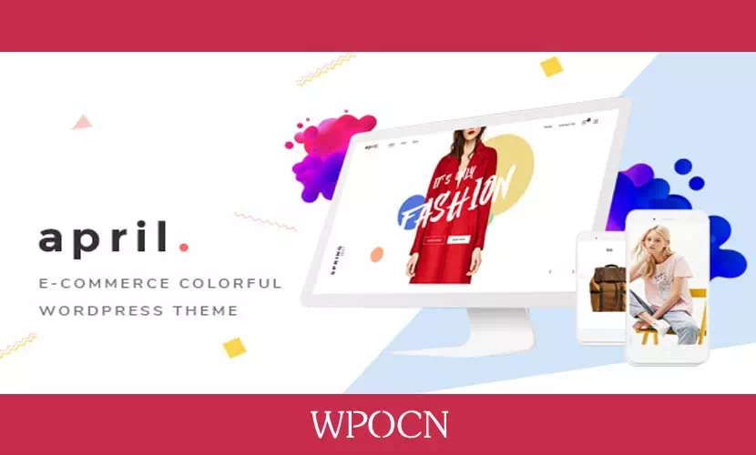 APRIL英文版主题 - 时尚商城WordPress 主题-糖果博客