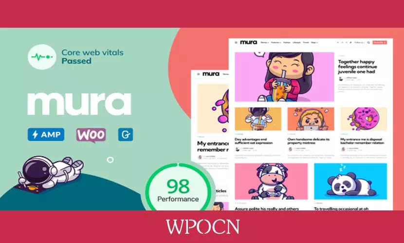 Mura英文版主题 - 内容创作者WordPress主题-糖果博客