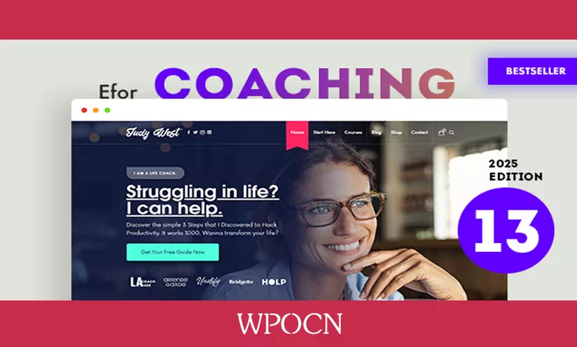 Efor英文版主题 - 教练和在线课程WordPress主题-糖果博客