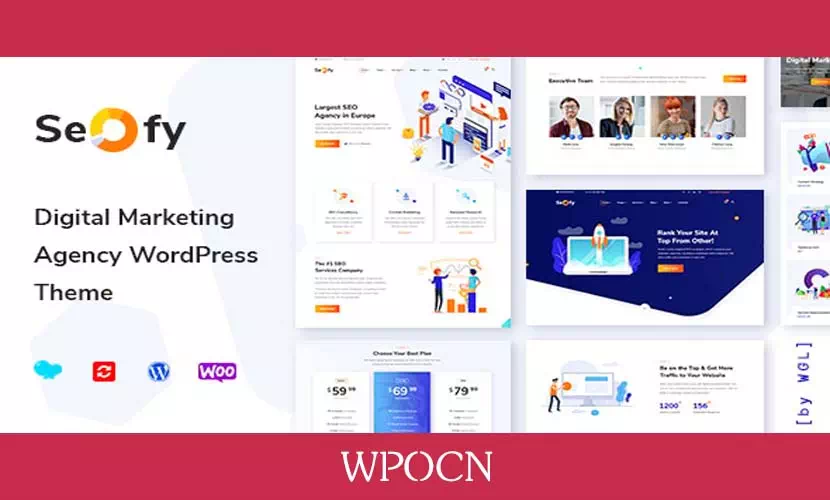 Seofy英文版主题 - 数字营销WordPress主题-糖果博客
