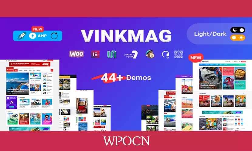 Vinkmag英文版主题 – AMP报纸杂志WordPress主题-糖果博客