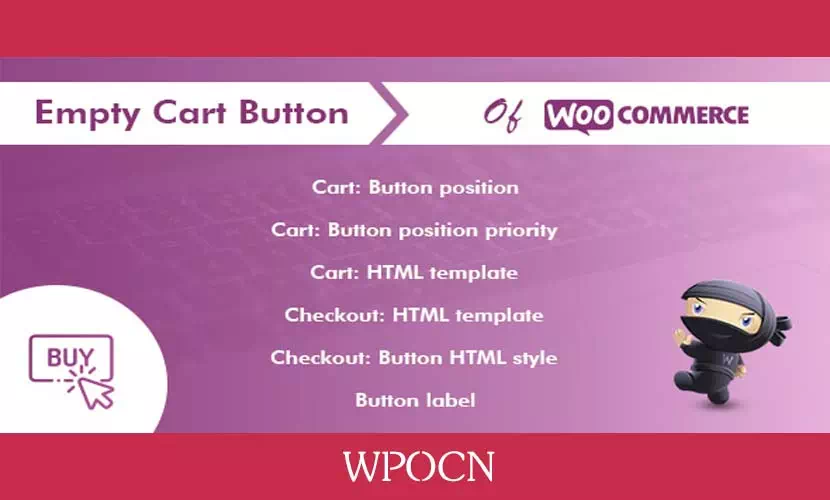 Empty Cart Button Pro for WooCommerce英文版插件 - 添加空购物车按钮插件-糖果博客