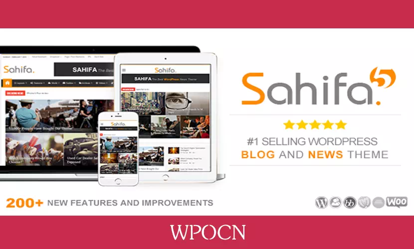 Sahifa英文版主题 - 新闻/杂志/博客WordPress主题-糖果博客