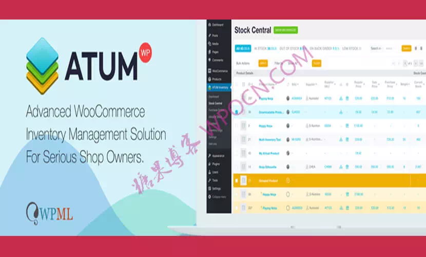 ATUM Inventory Management for WooCommerce – 库存管理和库存跟踪插件汉化版-糖果博客